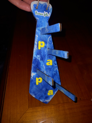 Porte cravate papa - 10doigts.fr