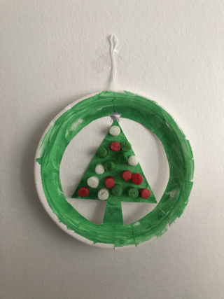 Sapin de noël en couronne - 10doigts.fr