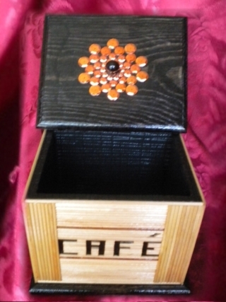 Boite à Café - Déco du bois - 10doigts.fr