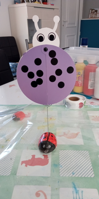 Porte photo coccinelle - 10doigts.fr