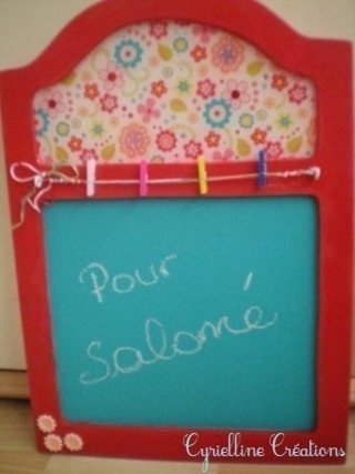 panneau mémo Salomé - Cadres - 10doigts.fr