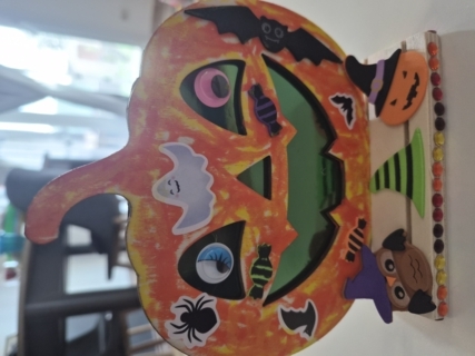 Citrouille en bois - 10doigts.fr