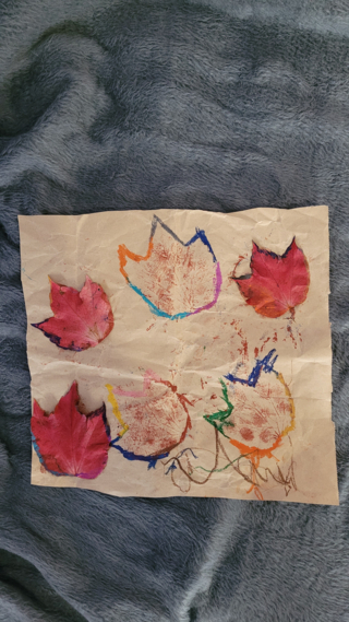 Feuille dautomnne - 10doigts.fr