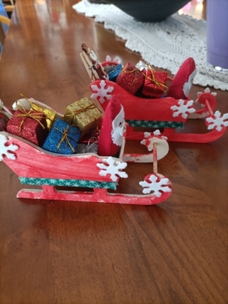 Traineau de Noël - 10doigts.fr