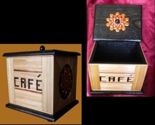 Boite à café - Déco du bois - 10doigts.fr