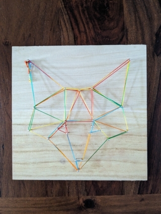 Renard en String Art - 10doigts.fr