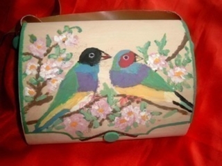 sac a main en bois peints - Déco du bois - 10doigts.fr