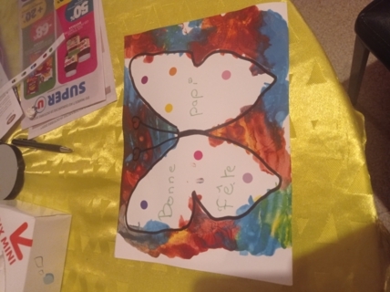 Peinture propre papillon - 10doigts.fr