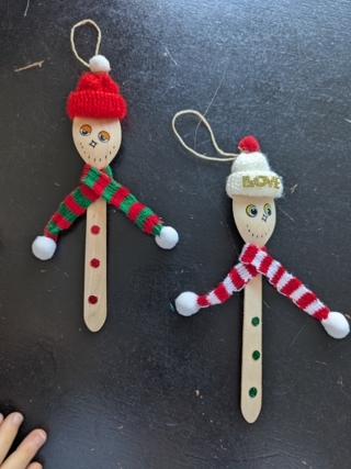 Cuillère bonhomme de neige - 10doigts.fr