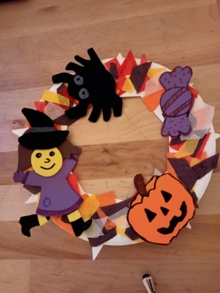 Couronne d'halloween - 10doigts.fr