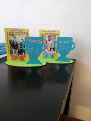 Cadre trophé fête des pères - 10doigts.fr