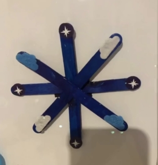 Flocon de neige aimanté - 10doigts.fr