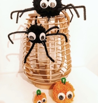 Araignée et fantôme Halloween - 10doigts.fr