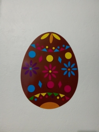 Oeuf de pâques en gommettes avec mon papa - 10doigts.fr