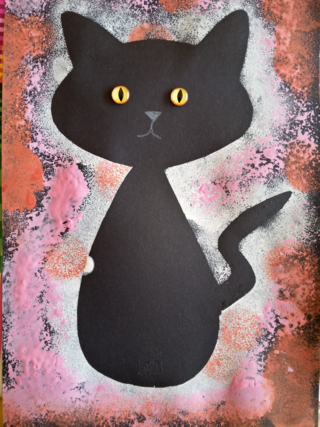 Silhouette de chat - 10doigts.fr