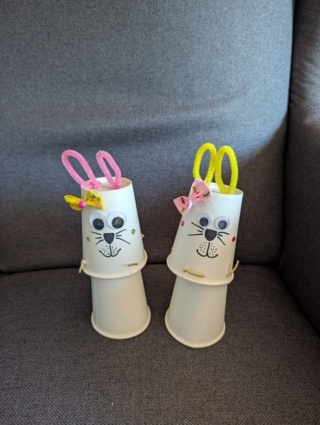 Adorable jumping rabbits - 10doigts.fr