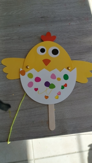 Chick puppet - 10doigts.fr