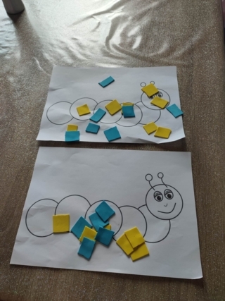 Petite chenille ! - 10doigts.fr