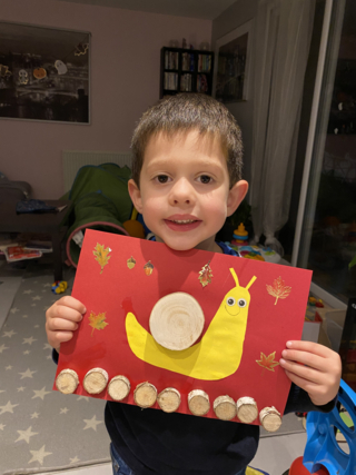 Tableau escargot - 10doigts.fr