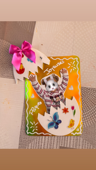 Œuf de Pâques de Lucie - 10doigts.fr