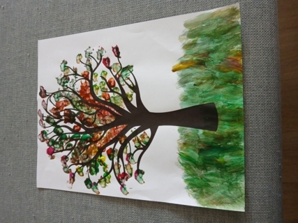 Peinture avec des cotons tiges - 10doigts.fr