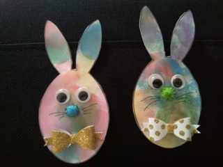 Lapins élégants - 10doigts.fr