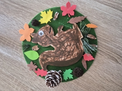 Écureuil d'automne - 10doigts.fr