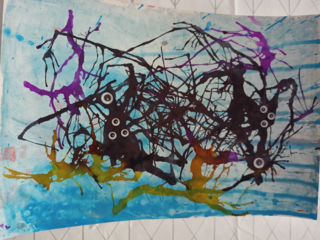 Monstres encre d'Halloween - 10doigts.fr