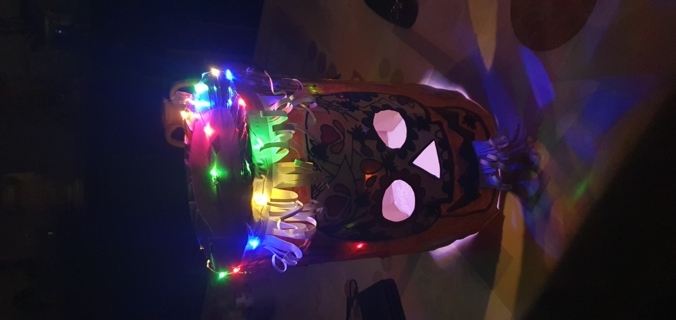 Masque d'halloween et sac à  bonbons - 10doigts.fr