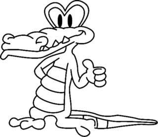 Crocodile 02 - Animal coloring pages - Coloriages - 10doigts.fr