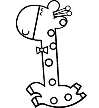 Giraffe 02 - Animal coloring pages - Coloriages - 10doigts.fr