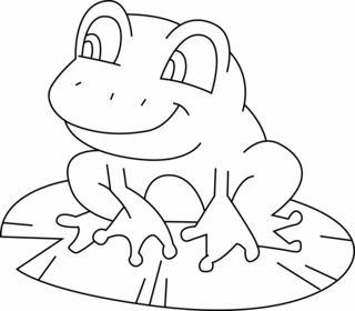 Frog 02 - Animal coloring pages - Coloriages - 10doigts.fr