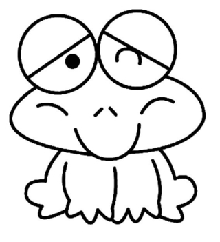 Frog 03 - Animal coloring pages - Coloriages - 10doigts.fr