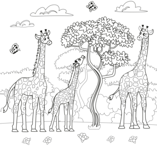 Savannah-animals12 - Animal coloring pages - Coloriages - 10doigts.fr