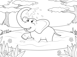 Savannah Animals 9 - Animal coloring pages - Coloriages - 10doigts.fr