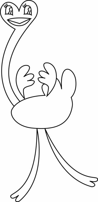 Ostrich 05 - Animal coloring pages - Coloriages - 10doigts.fr