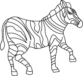 Zebra 02 - Animal coloring pages - Coloriages - 10doigts.fr