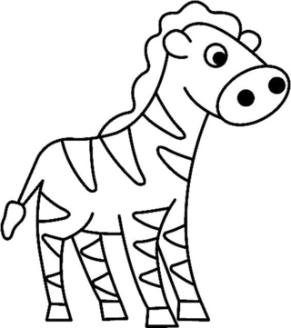 Zebra 04 - Animal coloring pages - Coloriages - 10doigts.fr