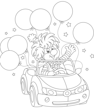 Circo7 - Coloreables de circo - Coloreables - 10doigts.com