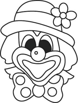 Payaso 01 - Coloreables de circo - Coloreables - 10doigts.com