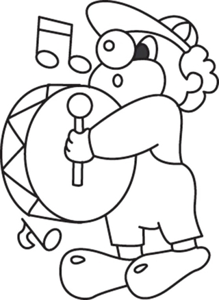 Payaso 02 - Coloreables de circo - Coloreables - 10doigts.com