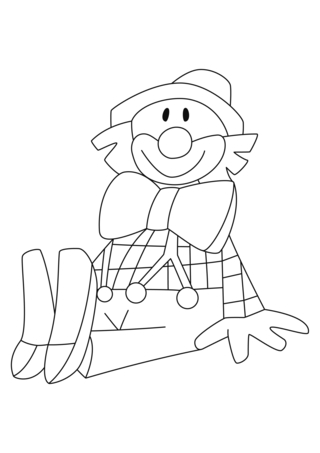 Payaso 20 - Coloreables de circo - Coloreables - 10doigts.com