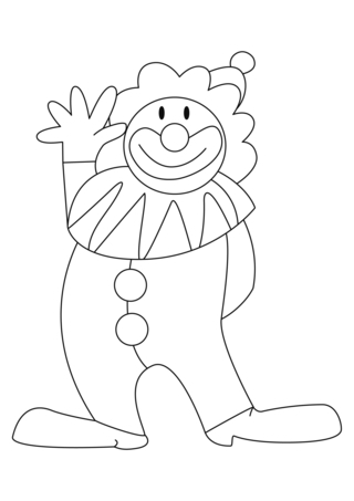 Payaso 22 - Coloreables de circo - Coloreables - 10doigts.com