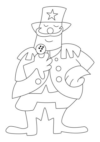 Payaso 25 - Coloreables de circo - Coloreables - 10doigts.com