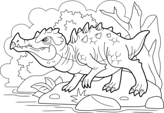 Dinausores13 - Dinosaur Coloring Pages - Coloring book - 10doigts.com