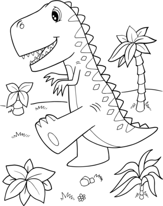 Dinosaurs5 - Dinosaur Coloring Pages - Coloring book - 10doigts.com