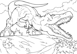 Dinausores8 - Dinosaur Coloring Pages - Coloring book - 10doigts.com