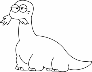 Dinosaur 04 - Dinosaur Coloring Pages - Coloring book - 10doigts.com