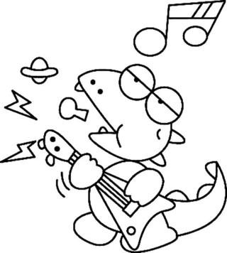Dinosaur 06 - Dinosaur Coloring Pages - Coloring book - 10doigts.com
