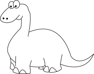 Dinosaur 09 - Dinosaur Coloring Pages - Coloring book - 10doigts.com